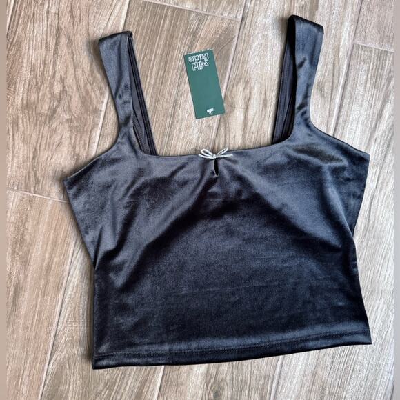 NWT Wild Fable Velvet Crop Tank Top Size S - Picture 1 of 3